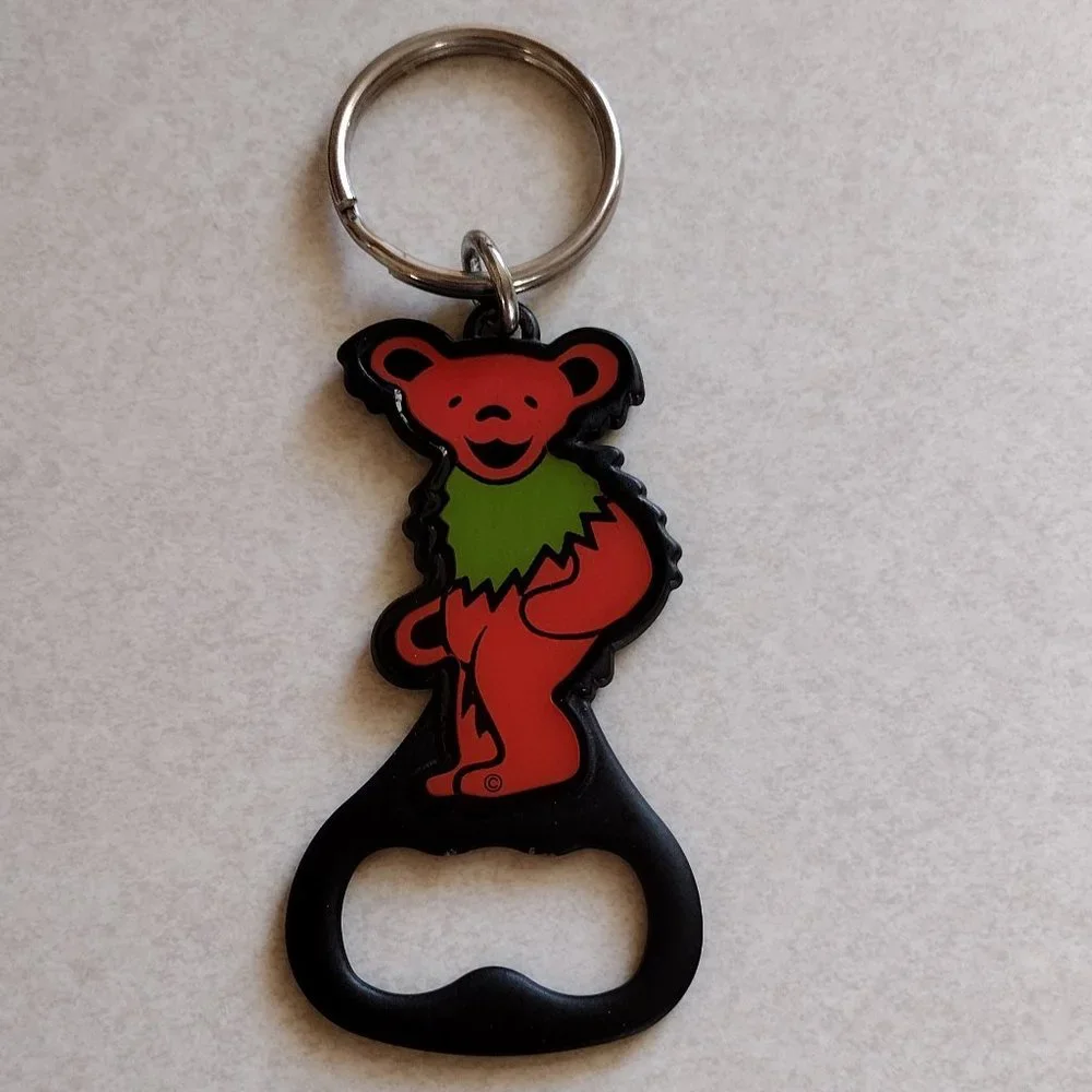 Grateful Dead Dancing Bear Key Ring Bottle Opener